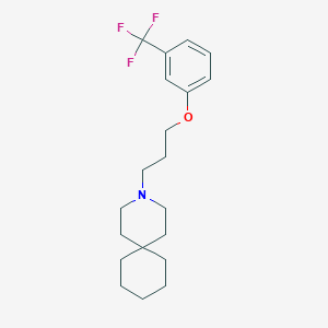 3-AZASPIRO(5.5)UNDECANE, 3-(3-((alpha,alpha,alpha-TRIFLUORO-m-TOLYL)OXY)PROPYL)-