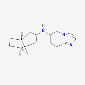 molecular formula C15H23N3 B7344484 N-[(1S,5R)-3-bicyclo[3.2.1]octanyl]-5,6,7,8-tetrahydroimidazo[1,2-a]pyridin-6-amine 