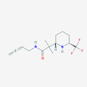 molecular formula C14H21F3N2O B7344563 CID 136585084 