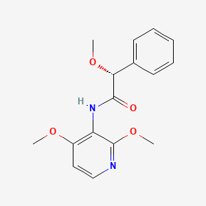 molecular formula C16H18N2O4 B7344626 (2R)-N-(2,4-dimethoxypyridin-3-yl)-2-methoxy-2-phenylacetamide 