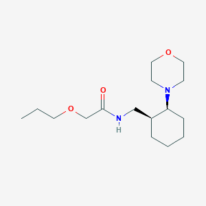 molecular formula C16H30N2O3 B7344792 N-[[(1S,2S)-2-morpholin-4-ylcyclohexyl]methyl]-2-propoxyacetamide 