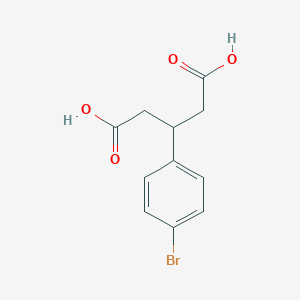 molecular formula C11H11BrO4 B073454 3-(4-bromophenyl)pentanedioic Acid CAS No. 1141-24-8