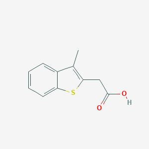 molecular formula C11H10O2S B073464 2-(3-Methylbenzo[b]thiophen-2-yl)acetic acid CAS No. 1505-52-8