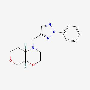 molecular formula C16H20N4O2 B7346884 (4aS,8aS)-1-[(2-phenyltriazol-4-yl)methyl]-3,4a,5,7,8,8a-hexahydro-2H-pyrano[3,4-b][1,4]oxazine 
