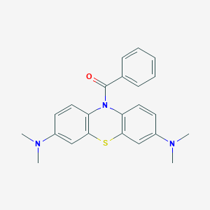 molecular formula C23H23N3OS B073471 苯甲酰亚甲基蓝 CAS No. 1249-97-4