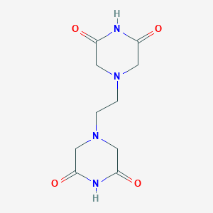 molecular formula C10H14N4O4 B073475 1,2-双(3,5-二氧哌嗪-1-基)乙烷 CAS No. 1506-47-4