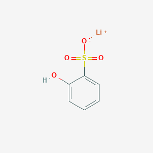 molecular formula C6H5LiO4S B073476 Lithium hydroxybenzenesulphonate CAS No. 1300-47-6