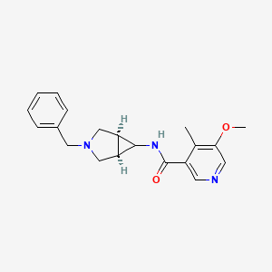 molecular formula C20H23N3O2 B7347819 N-[(1S,5R)-3-benzyl-3-azabicyclo[3.1.0]hexan-6-yl]-5-methoxy-4-methylpyridine-3-carboxamide 