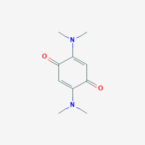 molecular formula C10H14N2O2 B073482 2,5-Bis(dimethylamino)-1,4-benzoquinone CAS No. 1521-02-4