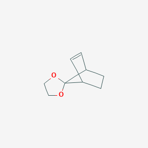 molecular formula C9H12O2 B073502 SPIRO[BICYCLO[2.2.1]HEPT-2-ENE-7,2-[1,3]DIOXOLANE] CAS No. 1491-12-9