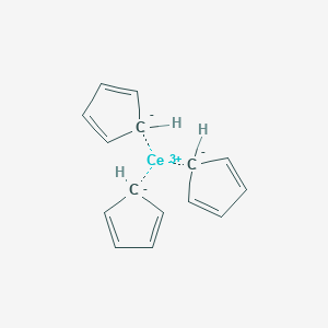 molecular formula C15H15Ce B073519 Tris(cyclopentadienyl)cerium CAS No. 1298-53-9