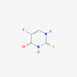 molecular formula C4H3FN2OS B073523 L-2-Mercapto-4-hydroxy-5-fluoropyrimidine CAS No. 1542-23-0