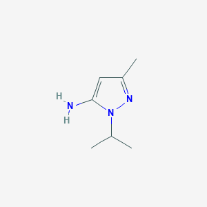 molecular formula C7H13N3 B073526 5-Amino-1-isopropyl-3-methylpyrazole CAS No. 1124-16-9