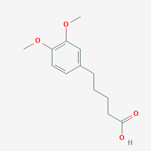 molecular formula C13H18O4 B073553 5-(3,4-Dimethoxyphenyl)pentanoic acid CAS No. 1145-15-9