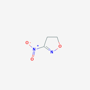 molecular formula C3H4N2O3 B073563 3-硝基-4,5-二氢异恶唑 CAS No. 1121-14-8