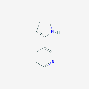 molecular formula C9H10N2 B073566 2-(3-Pyridinyl)-2-pyrroline CAS No. 1125-96-8