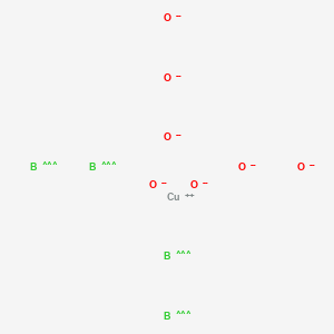 molecular formula B4CuH12O7-12 B073575 Tetraboron copper heptaoxide CAS No. 1303-92-0