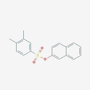 molecular formula C18H16O3S B7358113 Naphthalen-2-yl 3,4-dimethylbenzene-1-sulfonate 