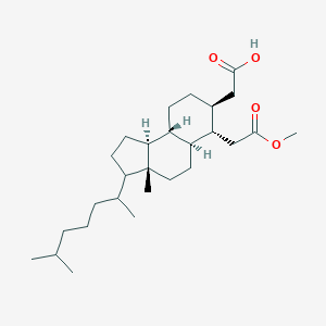 molecular formula C27H46O4 B073584 2,3-Secocholestan-2,3-dioic acid CAS No. 1178-00-3
