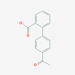 molecular formula C15H11O3- B073585 4'-Acetyl[1,1'-biphenyl]-2-carboxylate CAS No. 1523-18-8