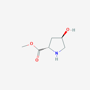 molecular formula C6H11NO3 B073591 (2S,4R)-Methyl 4-hydroxypyrrolidine-2-carboxylate CAS No. 1499-56-5