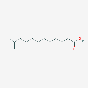 molecular formula C15H30O2 B073600 3,7,11-Trimethyldodecanoic acid CAS No. 1190-55-2