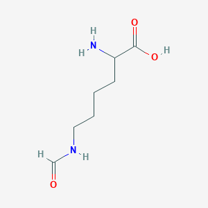 molecular formula C7H14N2O3 B073602 N(6)-甲酰基-L-赖氨酸 CAS No. 1190-48-3