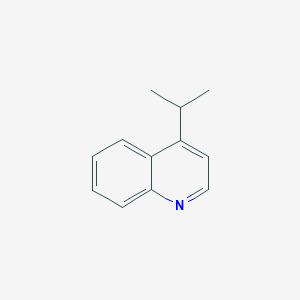 molecular formula C12H13N B073607 Quinoline, (1-methylethyl)- CAS No. 1333-53-5