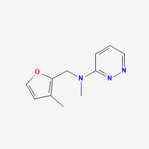 molecular formula C11H13N3O B7360914 N-methyl-N-[(3-methylfuran-2-yl)methyl]pyridazin-3-amine 