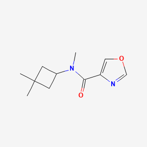 molecular formula C11H16N2O2 B7361116 N-(3,3-dimethylcyclobutyl)-N-methyl-1,3-oxazole-4-carboxamide 