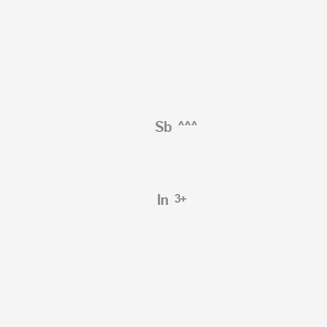molecular formula InSb+3 B073614 Indium compd. with antimony (1:1) CAS No. 1312-41-0