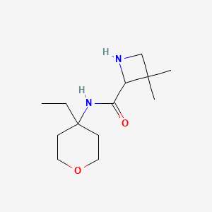 molecular formula C13H24N2O2 B7361813 N-(4-ethyloxan-4-yl)-3,3-dimethylazetidine-2-carboxamide 