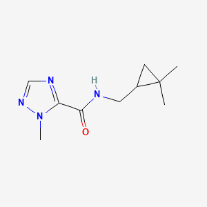 molecular formula C10H16N4O B7361900 N-[(2,2-dimethylcyclopropyl)methyl]-2-methyl-1,2,4-triazole-3-carboxamide 