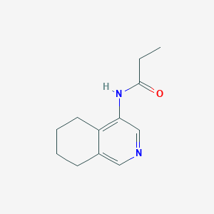 molecular formula C12H16N2O B7362052 N-(5,6,7,8-tetrahydroisoquinolin-4-yl)propanamide 
