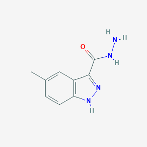 molecular formula C9H10N4O B073621 5-Methyl-1H-indazole-3-carboxylic acid hydrazide CAS No. 1203-96-9