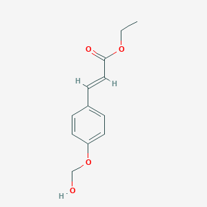 molecular formula C12H14O4 B073622 Ethyl hydroxymethoxycinnamate CAS No. 1333-54-6