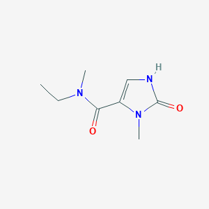 molecular formula C8H13N3O2 B7362513 N-ethyl-N,3-dimethyl-2-oxo-1H-imidazole-4-carboxamide 
