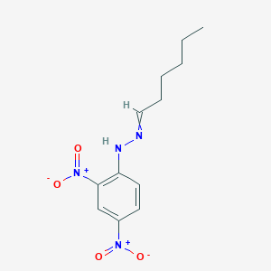 molecular formula C12H16N4O4 B073627 Hexanal 2,4-dinitrophenylhydrazone CAS No. 1527-97-5