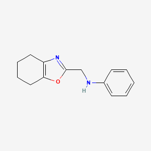 molecular formula C14H16N2O B7362809 N-(4,5,6,7-tetrahydro-1,3-benzoxazol-2-ylmethyl)aniline 