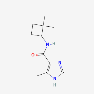 molecular formula C11H17N3O B7363105 N-(2,2-dimethylcyclobutyl)-5-methyl-1H-imidazole-4-carboxamide 