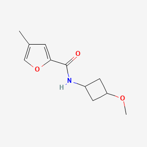 molecular formula C11H15NO3 B7363463 N-(3-methoxycyclobutyl)-4-methylfuran-2-carboxamide 