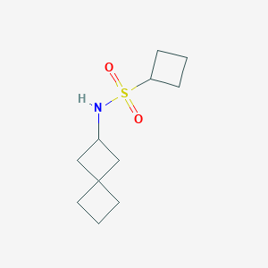 molecular formula C11H19NO2S B7363575 N-spiro[3.3]heptan-2-ylcyclobutanesulfonamide 