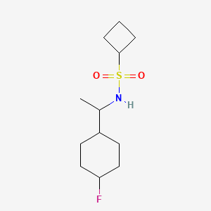 molecular formula C12H22FNO2S B7363602 N-[1-(4-fluorocyclohexyl)ethyl]cyclobutanesulfonamide 