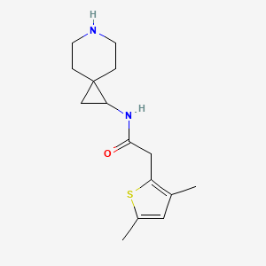 molecular formula C15H22N2OS B7363649 N-(6-azaspiro[2.5]octan-2-yl)-2-(3,5-dimethylthiophen-2-yl)acetamide 