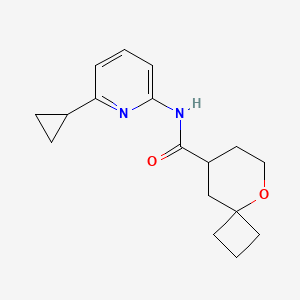 molecular formula C17H22N2O2 B7363828 N-(6-cyclopropylpyridin-2-yl)-5-oxaspiro[3.5]nonane-8-carboxamide 
