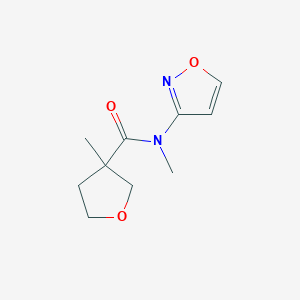 molecular formula C10H14N2O3 B7363849 N,3-dimethyl-N-(1,2-oxazol-3-yl)oxolane-3-carboxamide 