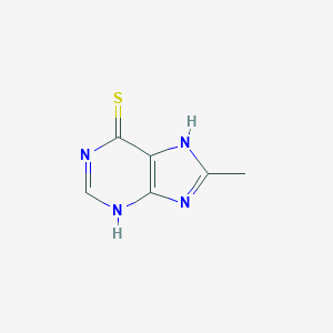 molecular formula C6H6N4S B073645 Purine-6(1H)-thione, 8-methyl- CAS No. 1126-23-4