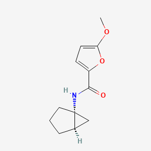 molecular formula C12H15NO3 B7364669 N-[(1R,5R)-1-bicyclo[3.1.0]hexanyl]-5-methoxyfuran-2-carboxamide 