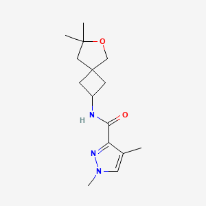 molecular formula C15H23N3O2 B7364710 N-(7,7-dimethyl-6-oxaspiro[3.4]octan-2-yl)-1,4-dimethylpyrazole-3-carboxamide 