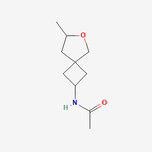 molecular formula C10H17NO2 B7364718 N-(7-methyl-6-oxaspiro[3.4]octan-2-yl)acetamide 